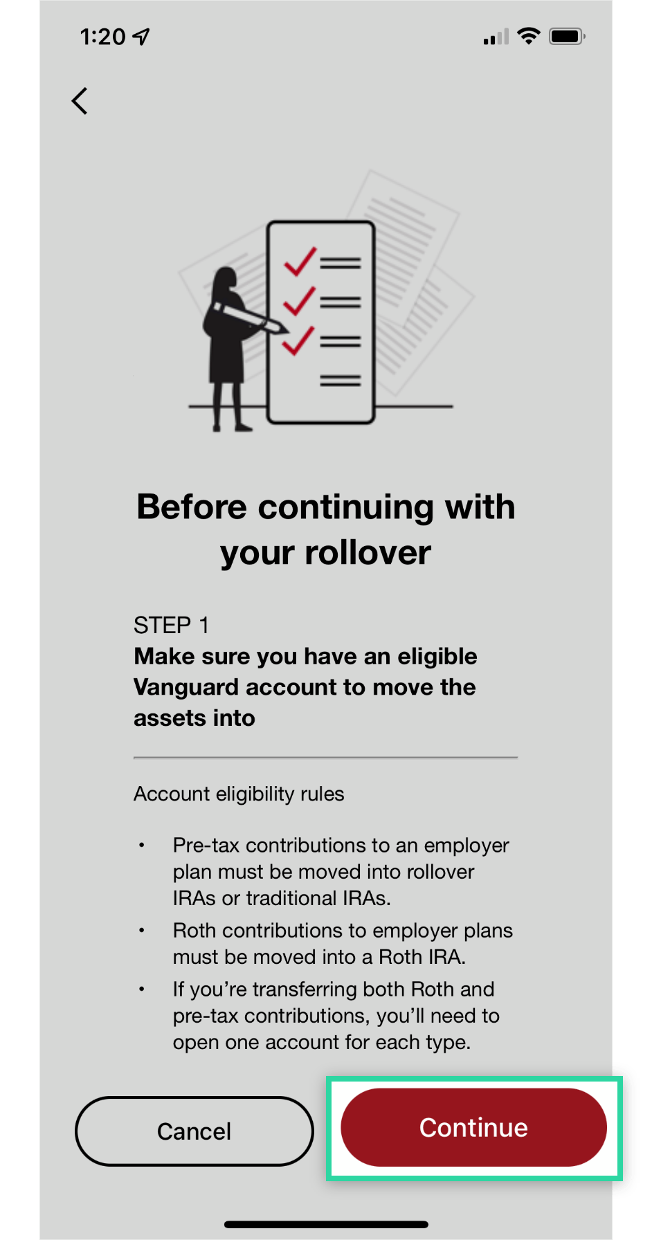 401 k Rollover To Vanguard Mobile Deposit Instructions Capitalize